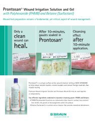 Prontosan Clean Wound Brochure - B. Braun Medical Inc.