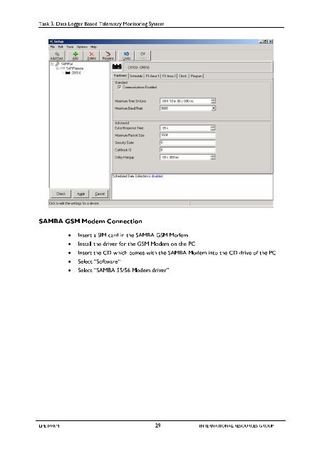 Report 44 Task 3 Data Logger Telemetry System