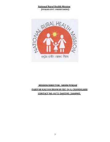 National Rural Health Mission MISSION DIRECTOR , NRHM ...