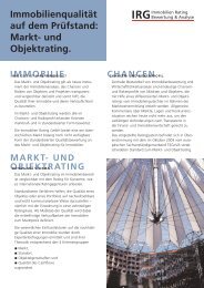 Markt- und Objektrating. - Immobilien Rating GmbH