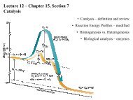 Lecture 12 – Chapter 15, Section 7 Catalysis - Chem.hope.edu