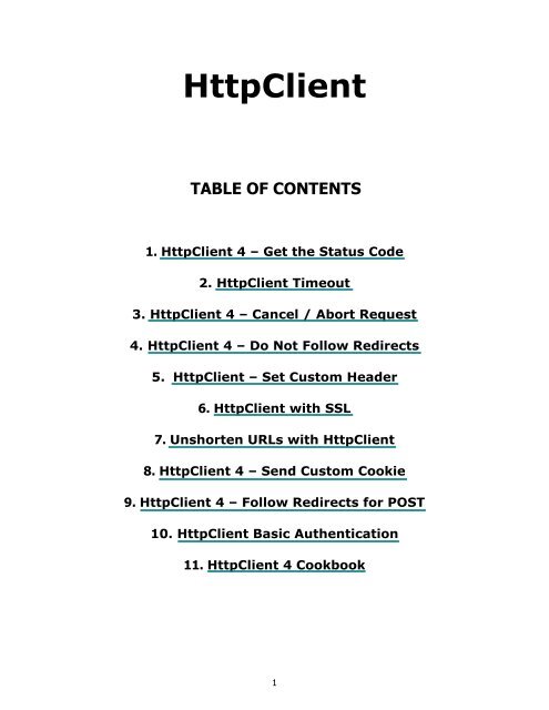 Httpclient Network HttpClient