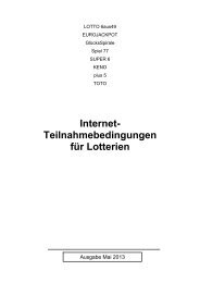 20130504 Internet-Teilnahmebedingungen - LOTTO Bayern