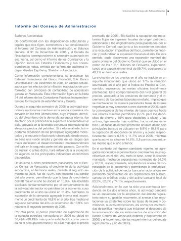 Informe del Consejo de AdministraciÃ³n - Banco Provincial