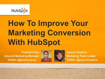 How To Improve Your Marketing Conversion With Hubspot