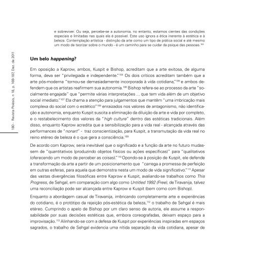 Dos Happenings ao DiÃ¡logo: O Legado de Allan Kaprow ... - PoiÃ©sis