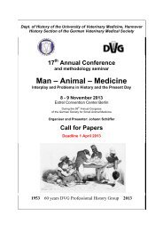 Man â Animals â Medicine - DVG-Vet-Congress