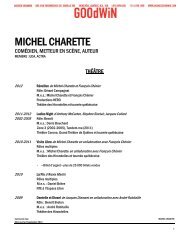 MICHEL CHARETTE - Agence Goodwin