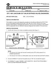 dtc 1491 (vacuum cut valve bypass valve) diagnosis - Lyberty