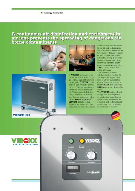 The Revolution in Indoor Air Hygiene Inactivates Viruses Micro ...