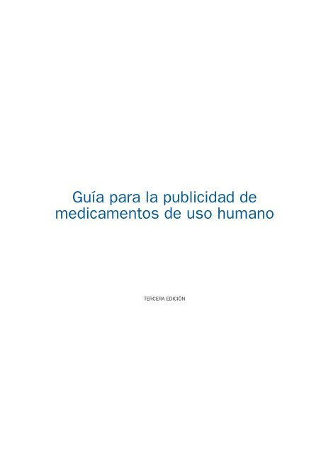 GuÃ­a para la publicidad de medicamentos de uso humano ...