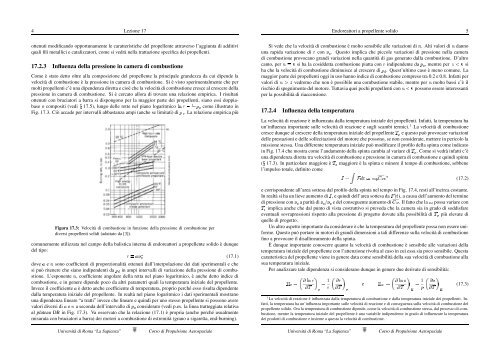 Lezione 17 Endoreattori a propellente solido - UniversitÃ  di Roma ...