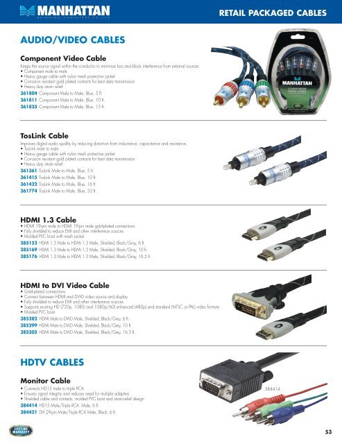 power cables - IC Intracom