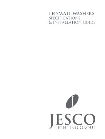 LED WALL WASHERS - Jesco Lighting