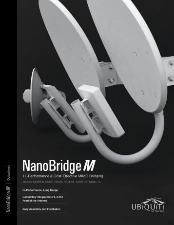 NanoBridge M Datasheet - Ubiquiti Networks