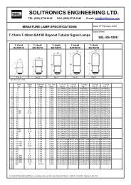 SOLITRONICS ENGINEERING LTD.