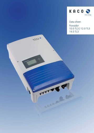 Powador 10.0 TL3 | 12.0 TL3 14.0 TL3 Data sheet - Mobis solar