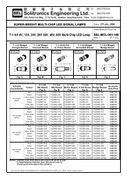 T-1-3/4 6V, 12V, 24V, 28V 36V, 48V, 60V Multi-Chip LED Lamp SEL ...