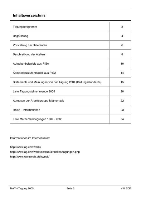 TAGUNG 2005 - WOLFsWEB