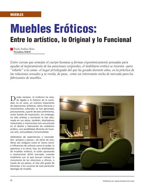 Muebles ErÃ³ticos: - Revista El Mueble y La Madera