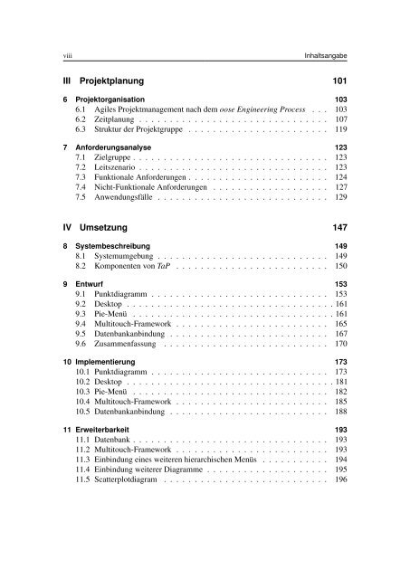 Projektgruppe Visual Analytics - Medieninformatik und Multimedia ...