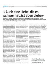 Migros-Magazin vom 10. Dezember 2012 (pdf) - Pedro Lenz