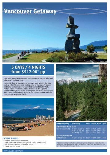 Vancouver Getaway - Destination Canada