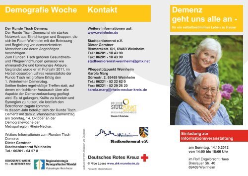 Der Flyer Drk Kreisverband Mannheim E V