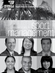 Sport Management - University of San Francisco