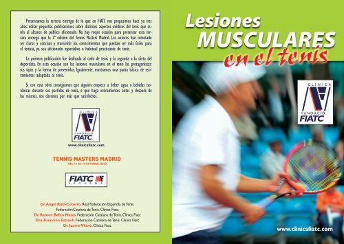 Lesiones musculares en el tenis - Real Federación Española de Tenis