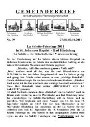 Gemeindebrief September 2011 - Kirche Hindelang