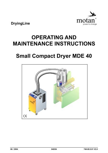 OPERATING AND MAINTENANCE INSTRUCTIONS Small Compact ...