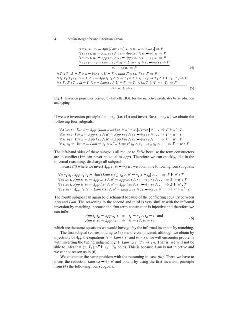 Nominal Inversion Principles