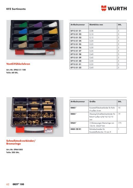 ORSYÃ‚Â®100 - WÃƒÂ¼rth