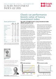 Classic car performance boosts value of luxury ... - Knight Frank