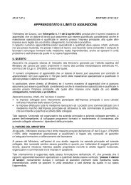 APPRENDISTATO E LIMITI DI ASSUNZIONE - Confcommercio Pistoia