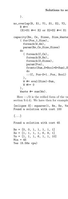 Constraint Logic Programming Using ECLiPSe