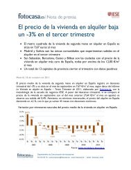 El precio de la vivienda en alquiler baja un - Fotocasa