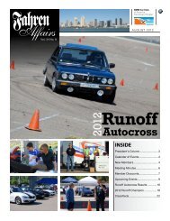 Runoff Autocross - San Diego Chapter, BMW CCA