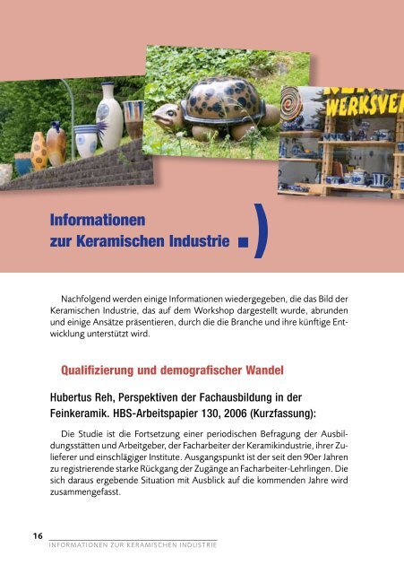 Die aktuelle Situation der keramischen Industrie in Rheinland-Pfalz