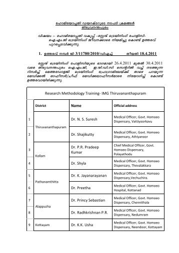 Research Methodology Training