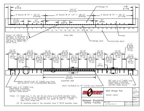 MGS Bridge Rail Drawing (pdf). - Guides