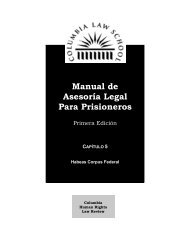 Manual de AsesorÃ­a Legal Para Prisioneros - Columbia Law School