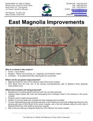 East Magnolia Improvements - City of Salina, Kansas