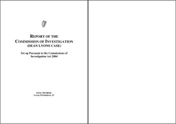 Report of the Commission of Investigation (Dean Lyons Case) (PDF ...