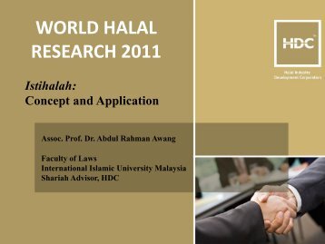 Istihalah - Halal Industry Development Corporation