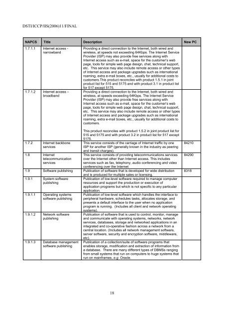 Classifying Information and Communication Technology (ICT ...