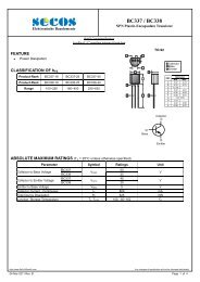 BC337 / BC338 - SeCoS