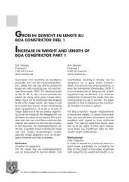 A.A. Verveen Increase of weight and length of Boa constrictor, Part 1 ...