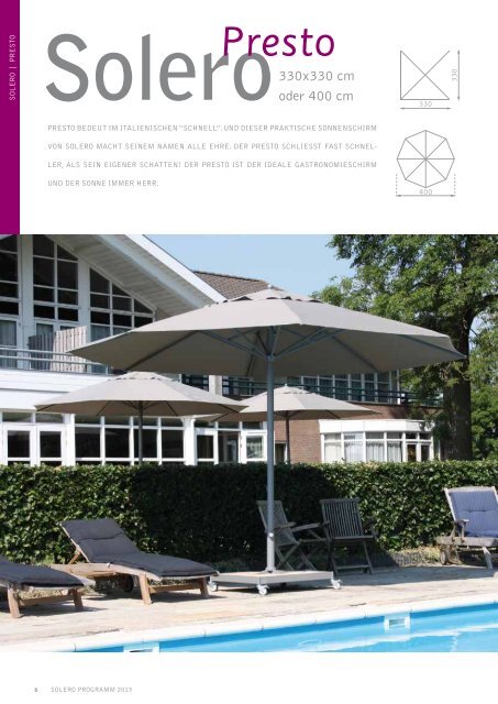 Laterna Preisliste - Solero Parasols